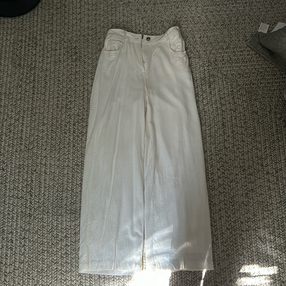 White Linen Pants